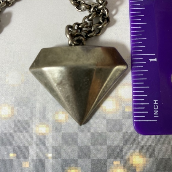 HP Big Bling Necklace Diamond shape gemstone - Picture 4 of 4